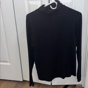 Black Long Sleeve Turtleneck Top